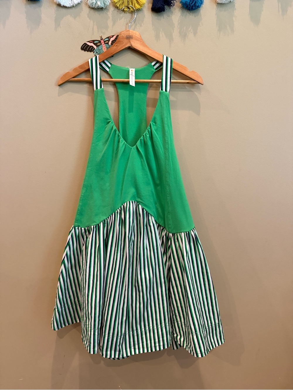 Anthropologie’s Daily Practice Spring Fling Razorback Babydoll Mini Dress! - Picture 6 of 12
